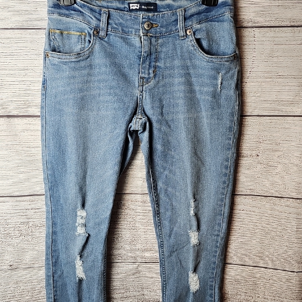 Levi's Kids Light Blue Distressed Jeans